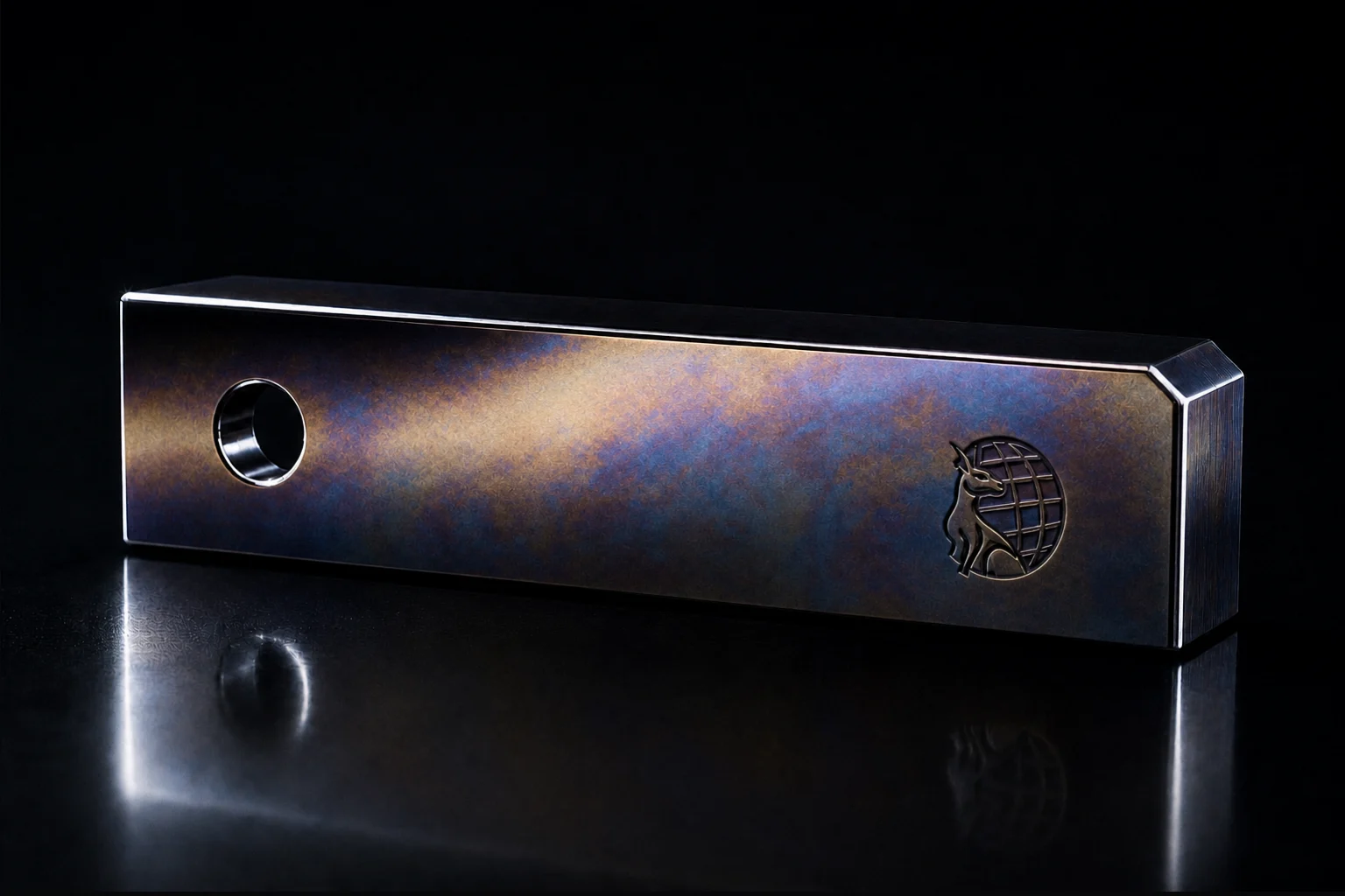 The part re-forged, sound, carrying temper oxide colours